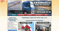 Desktop Screenshot of cesimogluevdenevenakliyat.com